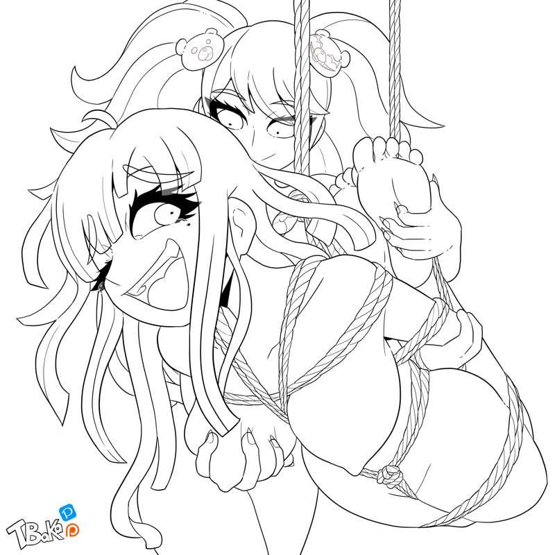 Mikan Despairs? [Lineart]