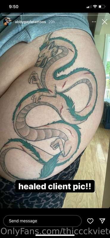 Didn’t get along with the artist so this tattoo is going!! L..