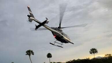 Remember that time we landed a helicopter in the back yard l..