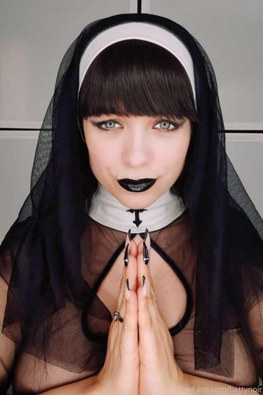 The nun is getting naughty, you better take your confession ..