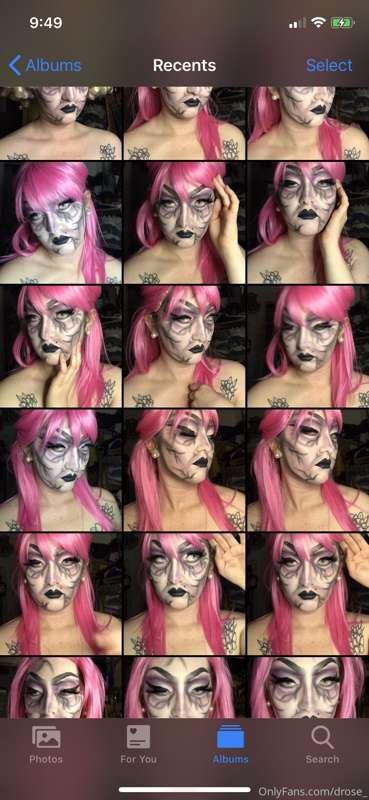 Do we like the pink hair? She was having a moment