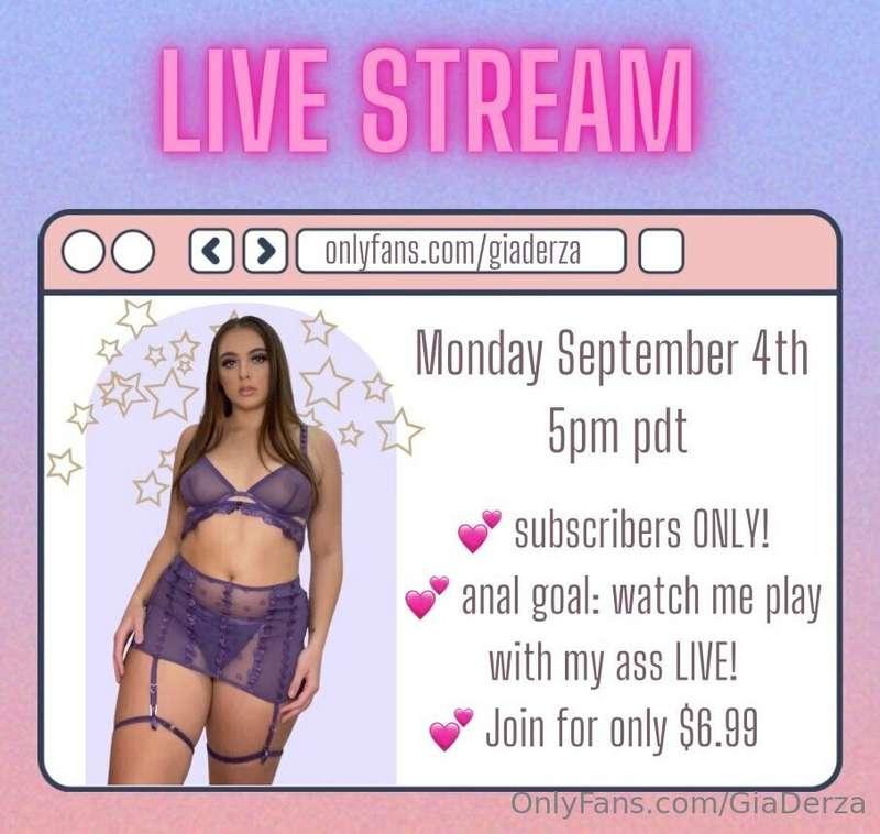 𝗟𝗶𝘃𝗲 𝗔𝗻𝗮𝗹 𝗦𝗵𝗼𝘄! 𝗦𝗲𝗽𝘁𝗲𝗺𝗯𝗲𝗿 𝟰 @ 𝟱𝗽𝗺 𝗣𝗦𝗧

Will I see you there?..