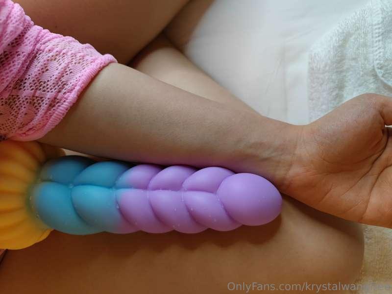 ***Challenging myself to an 8.3inch Monster Dildo*** 🦄 **UNC..