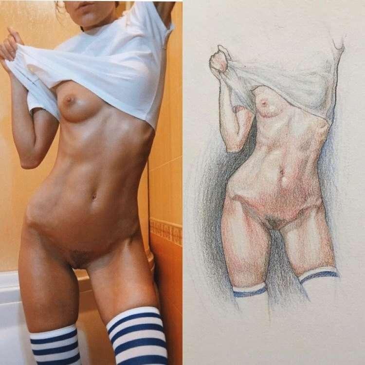 this is the first time someone drew me, I was very happy abo..