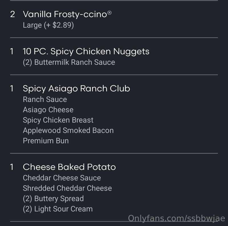 I wondered how I'm gaining so much weight lately then I peep..