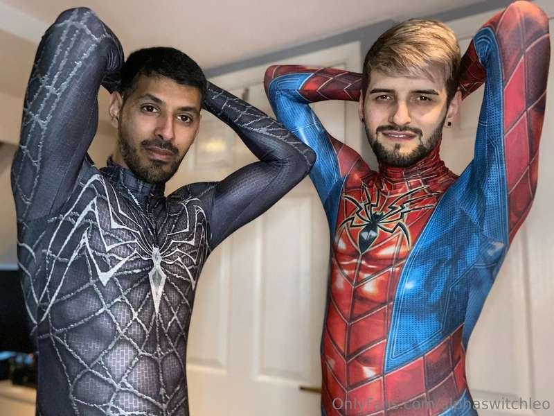 Dam we sweat in our Spider-Man costumes who’s sniffing our p..
