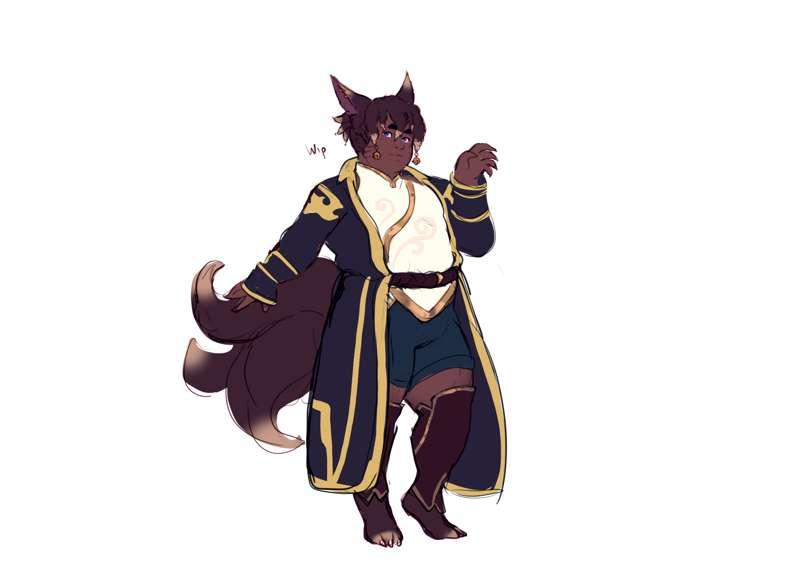 DnD fox boi + Shitpost h20 Doodle XD