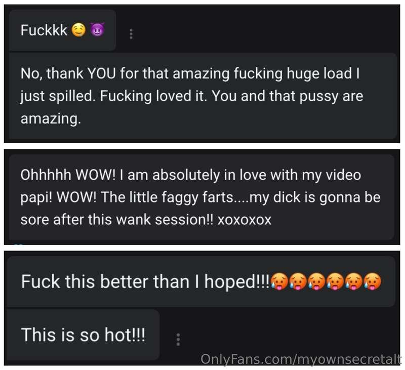 My custom videos will make you cum in an extra special way. ..