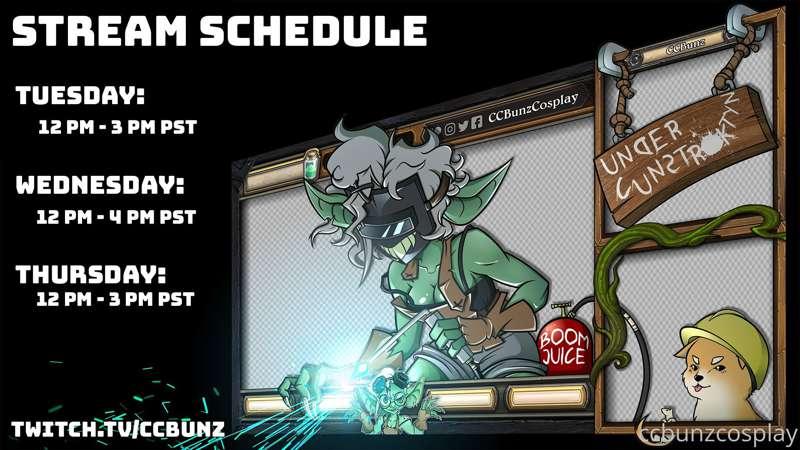 Twitch stream schedule has changed up! 

So if anyone wants ..