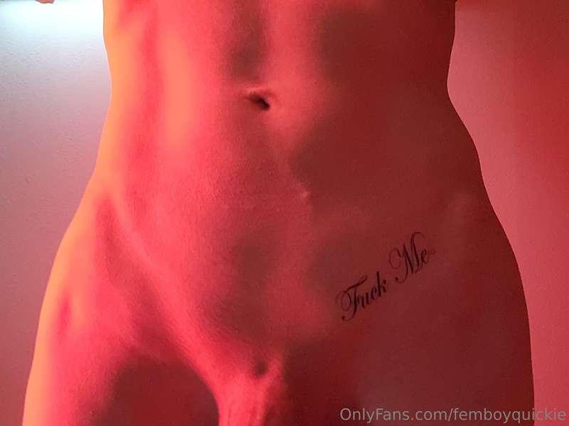 Will you do what the tattoo says? Pretty please?