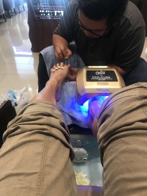 I am pampering myself today. Had a rough few days. Needed a ..
