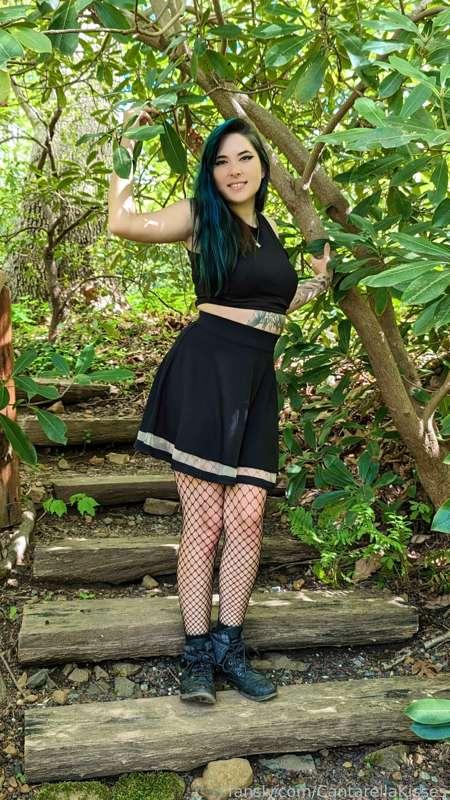 #tattoos #ink #tattoo #asian #fishnets #alt #alternative #fyp #goth #emo #freckles #blueeyes #bluehair #cateye #miniskirt