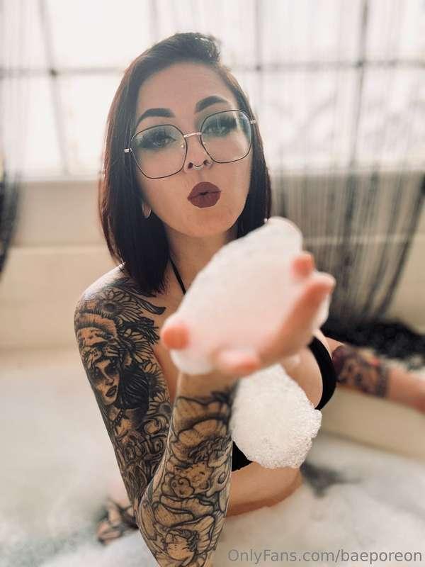 bathtimeeee with bae 🤍  bewbs / lewds / video