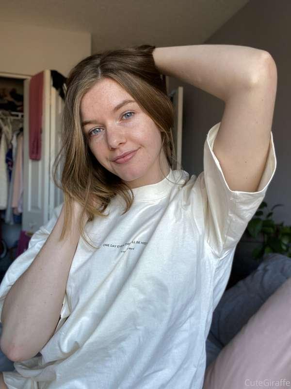 blue eyes, tiny tits, thick ass, long legs, and a big ass la..