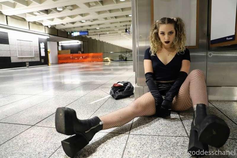 You’d worship my pussy on the ground of this subway station ..
