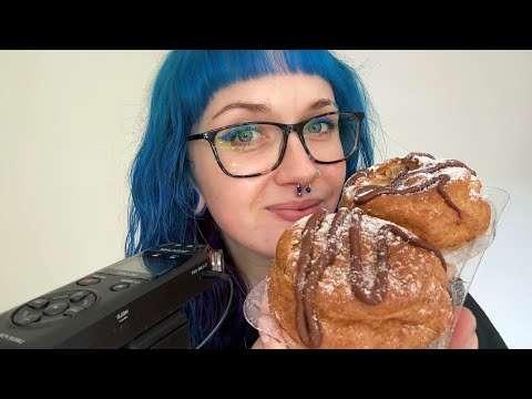 📣 EARLY ACCESS 📣 ASMR Eating Belgian Chocolate Choux Cream Buns😋