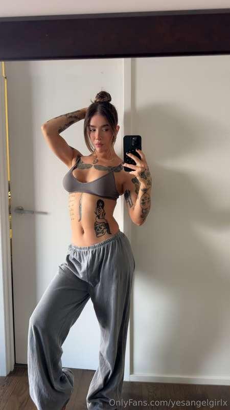 Who knew sweatpants could be this tempting? 🍆😜