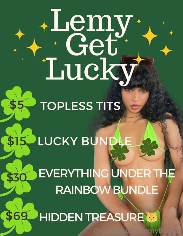 Who’s feeling lucky??😏✨ It’s officially St. Patrick’s weeken..