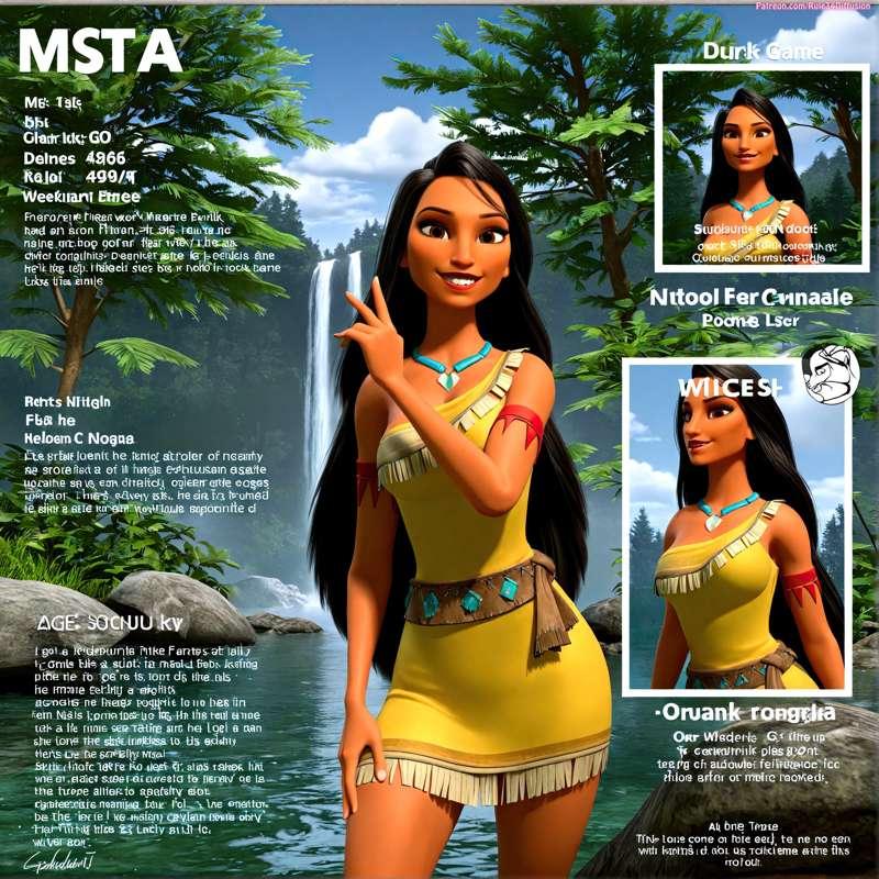 Pocahontas of Ralph Breaks The Internet Sexy Poses [Gen 2.5]