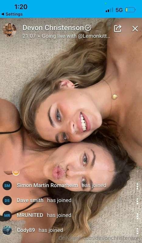 Thank you all for tuning in and tipping!! @lemonkittenz and ..