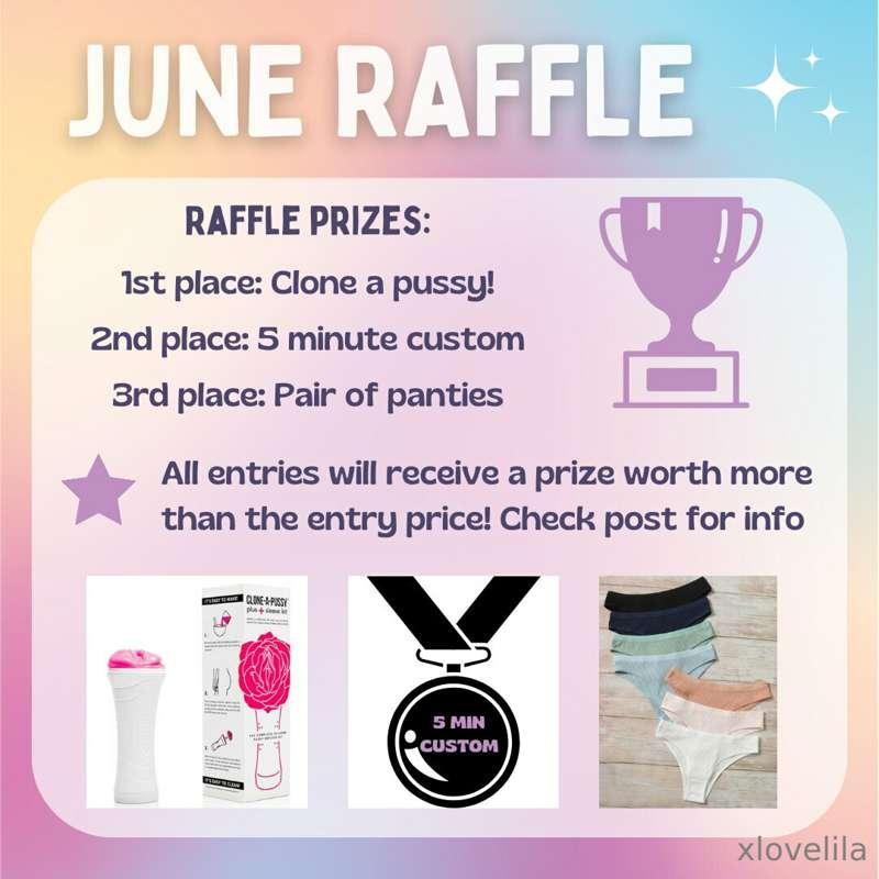 🏆 𝐉𝐔𝐍𝐄 𝐑𝐀𝐅𝐅𝐋𝐄 🏆

I haven't done a raffle in a long time so I..