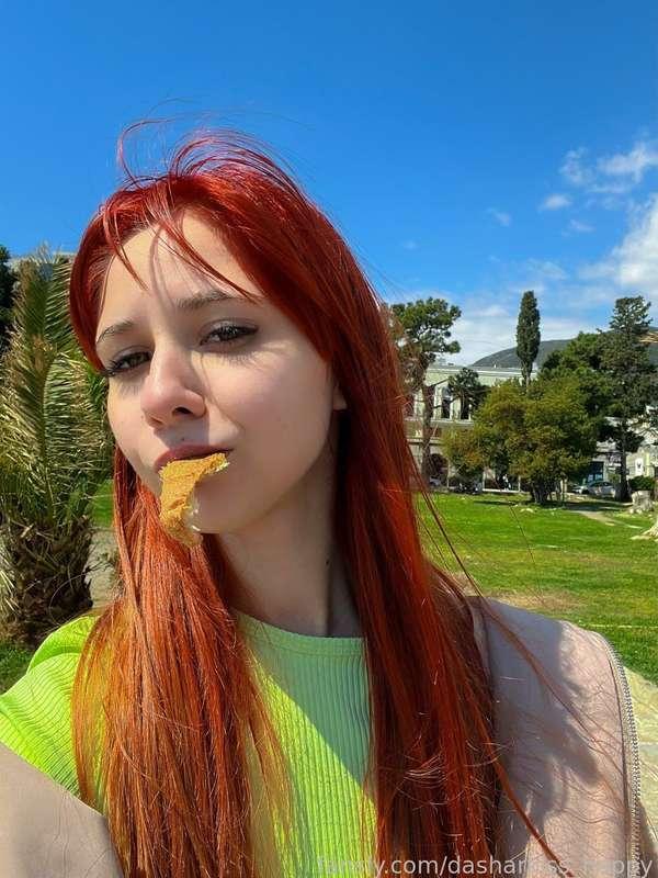 Never forget about lunch hehe🤤😊😜#funny #longhair #sexy #cute #skirt #cute #skinny #teen #naughty