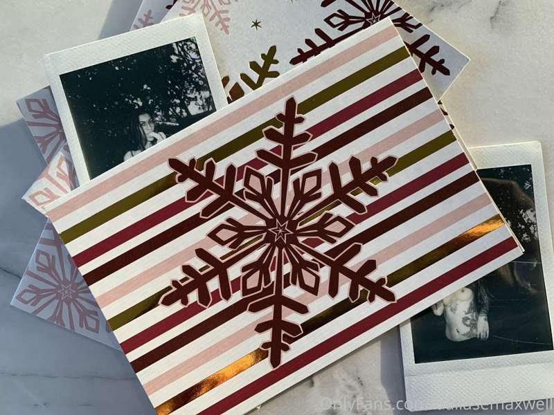 Who wants a Christmas card & a Polaroid? $20 each - USA ONLY..