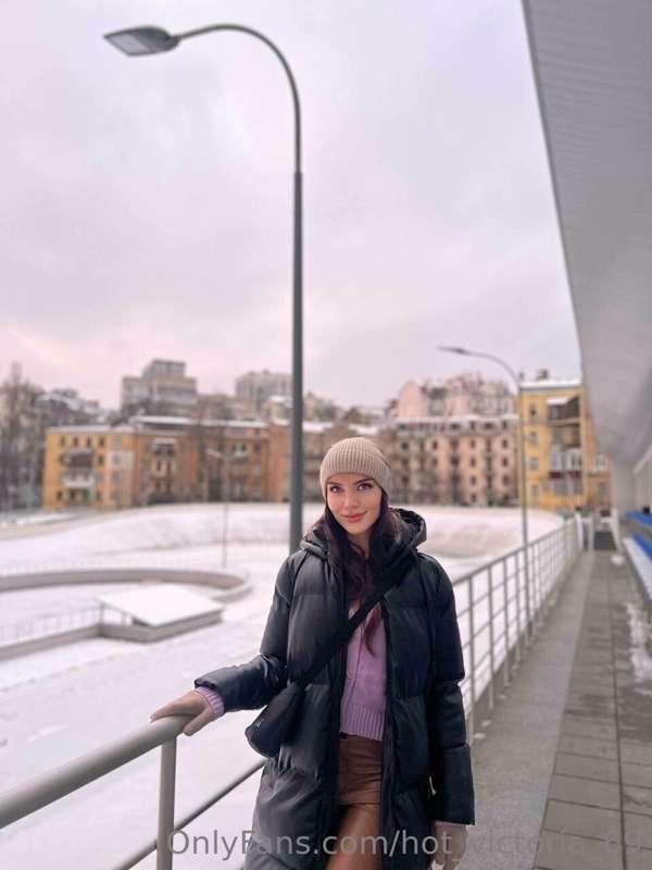 It's snow in Kiev!!❄️❄️😋 I love snowtime and having fun!❤️ D..