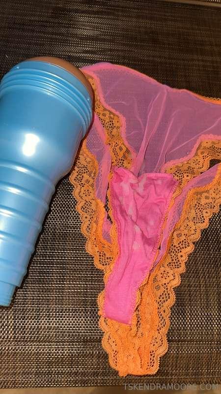 Fresh cum covered panties for a loyal fan! Do you want a pai..