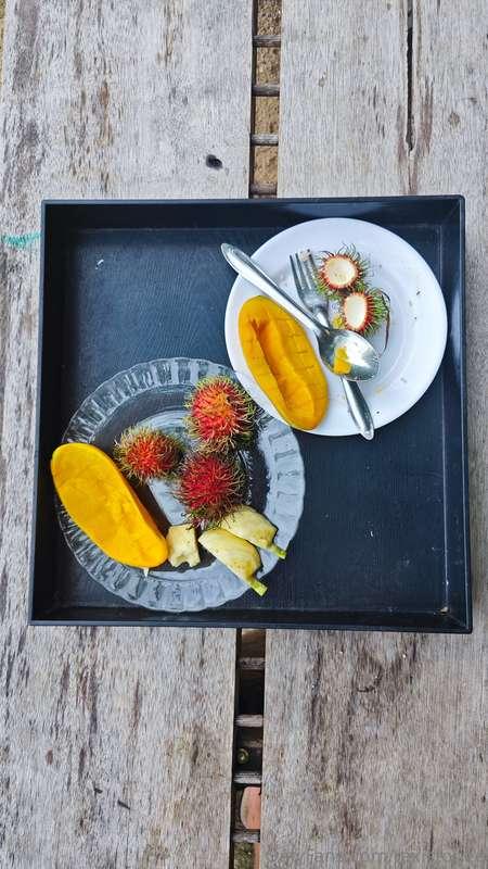 This isn’t just breakfast—it’s a tropical affair. 🍍🥭Velvety ..