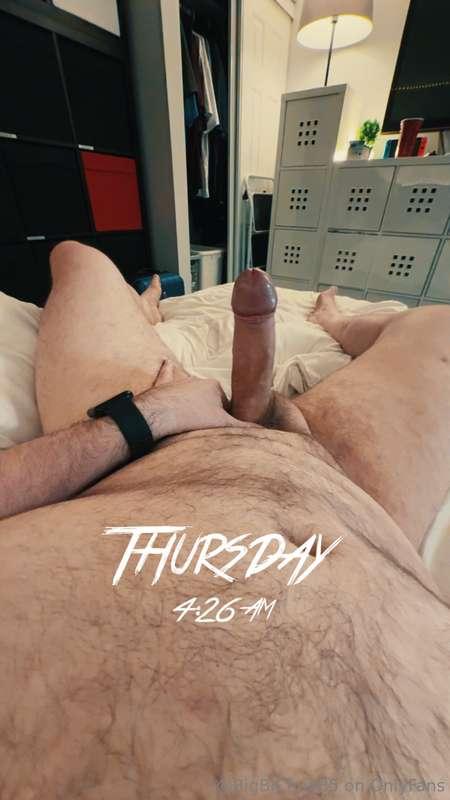 who's coming to help daddy with his morning wood?