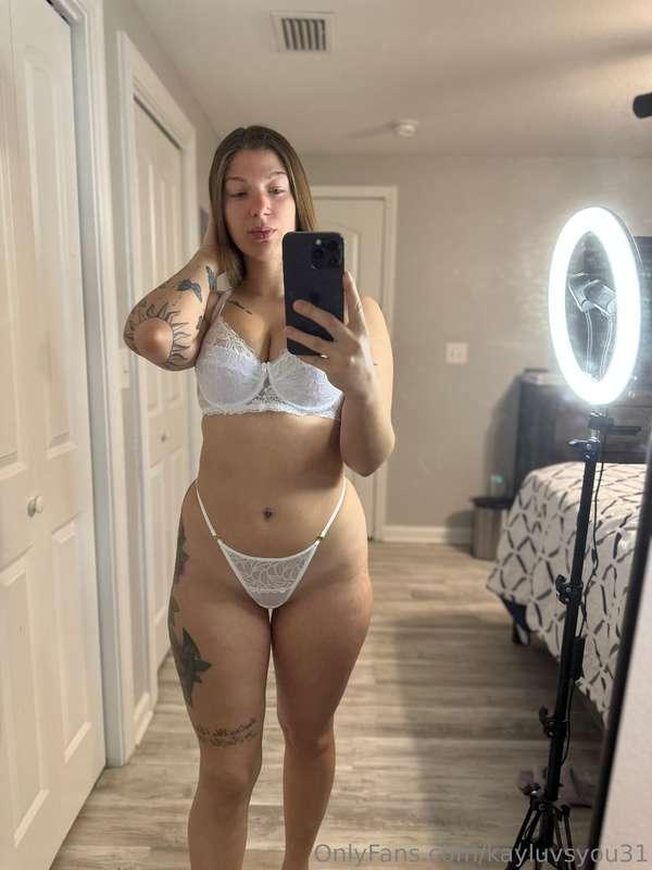All white but I’m not a good girl🤫💦