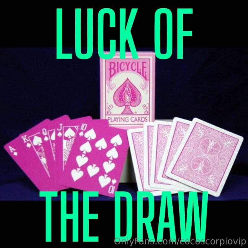 TIP $20 & Pick Your card A, K, Q, J, or 10 Everyone WINS!A L..