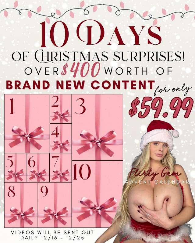 10 DAY PORN ADVENT CALENDAR PRESALEOver $400 worth of conten..