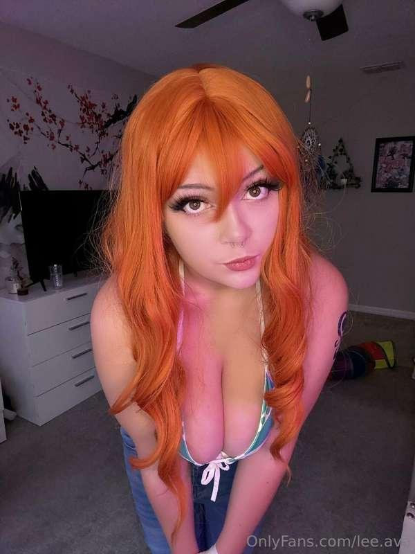 Bikini Nami… Last photo is a first for me 😳 Definitely took ..