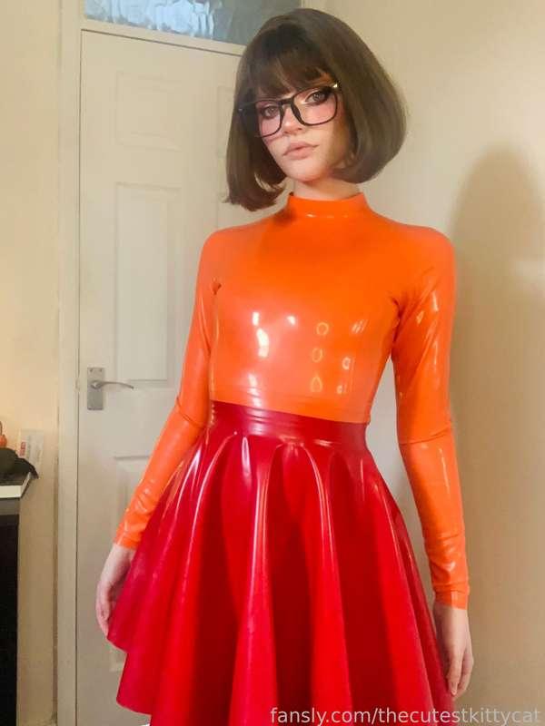 My latex velma is now so shiny!!!!