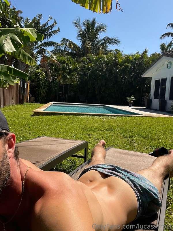 Working on the tan! 