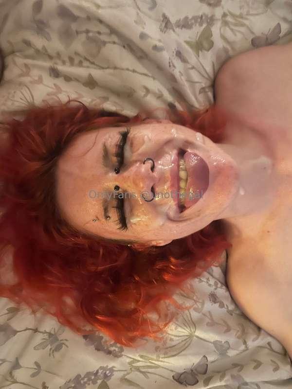 I always have a big happy grin with a huge load on my lil fa..