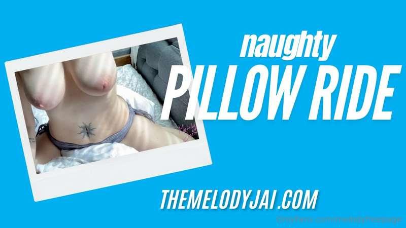 A naughty pillow ride is enough to get your cock hard.. but ..