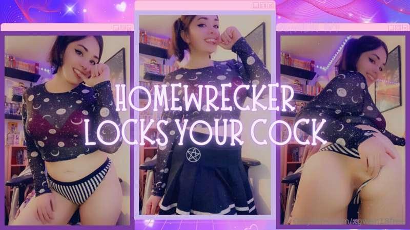 Homewrecker Locks Your Cock

You're mine now. You're too des..