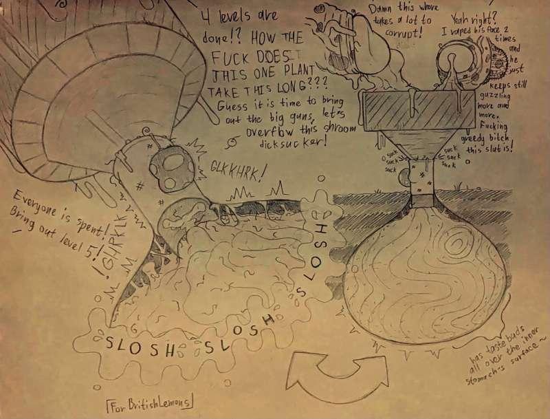 Fungus suck level alternate ending (uncolored)