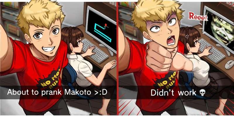 Prank on Makoto...