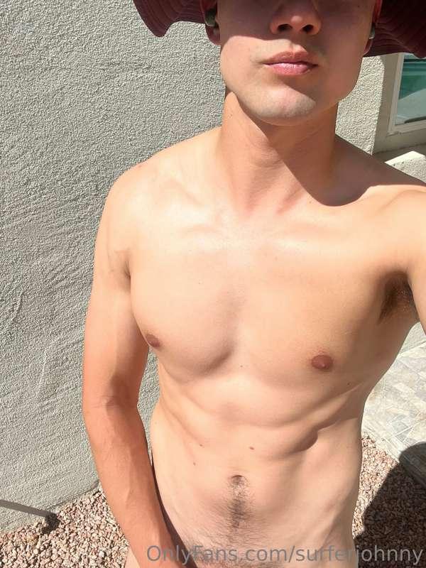Hopefully my neighbors don’t see me fully nude 😜