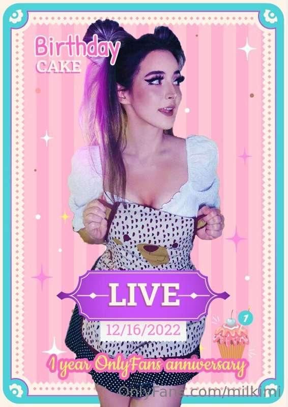 🥳I can't believe it's already been a year here on Onlyfans! ..