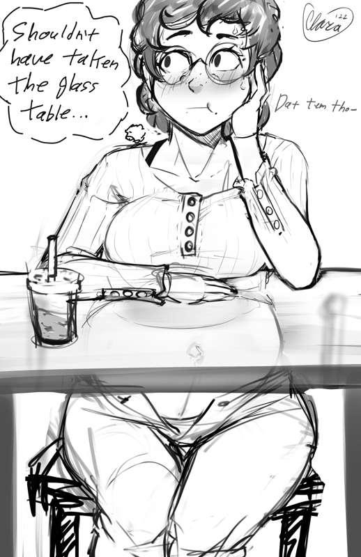 (Sketch) should’ve taken the wooden table…🙈