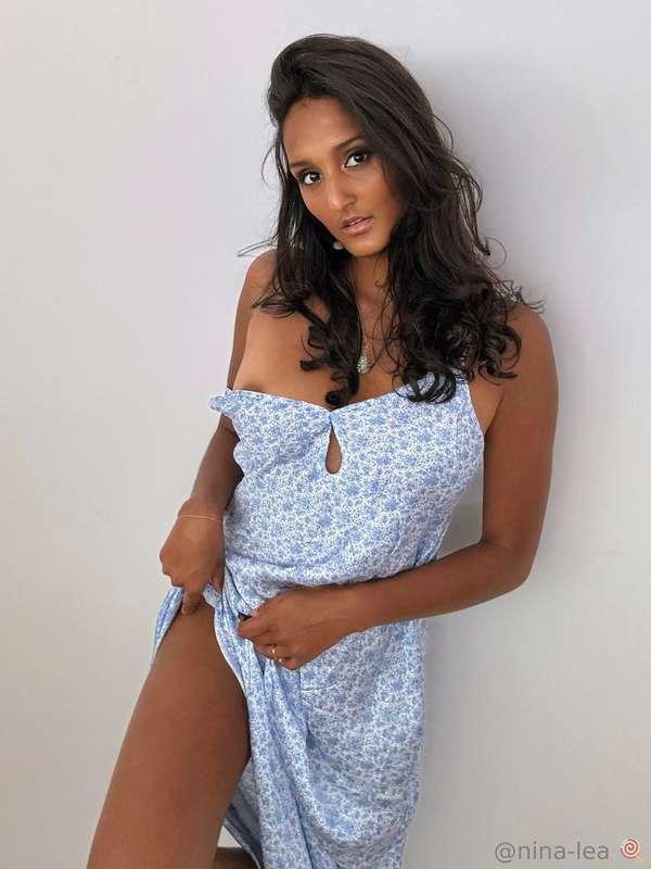 Soft dress. Dirty mind. Perfect combo, right? 🤫💦