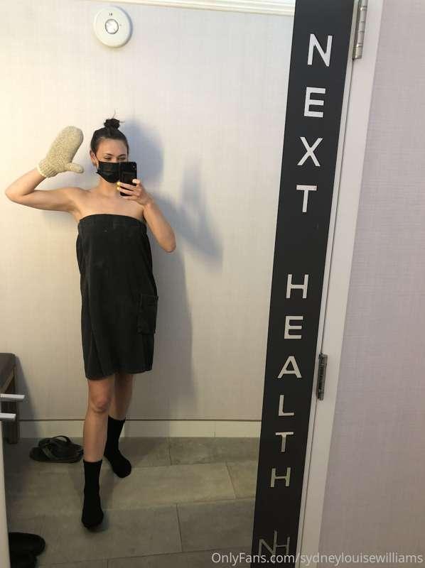 time for cryo! do I take the robe off when I'm in there or l..