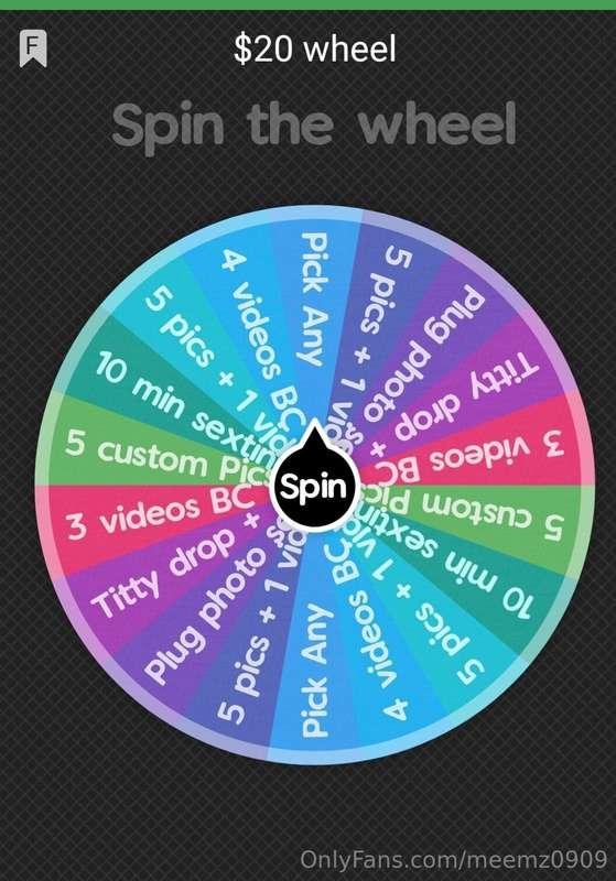 Updated spin the wheel!
