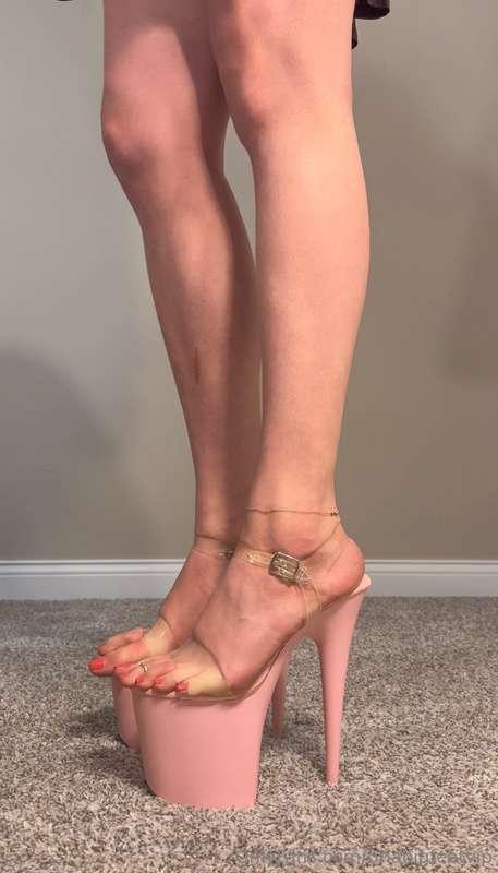 remember those sexy heels you got me recently? I already out..