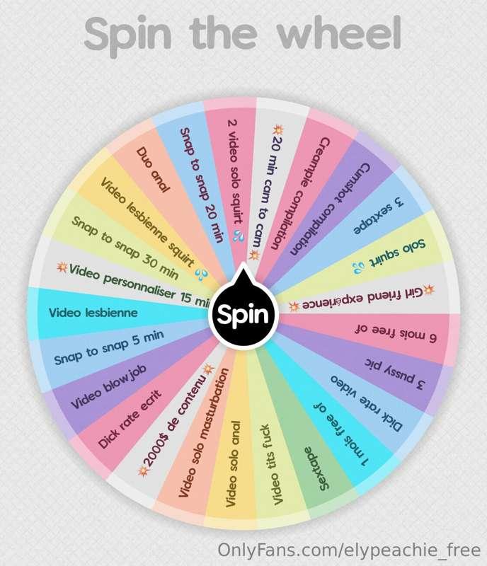 **🎡 SPIN THE WHEEL 🎡**

***spin the wheel valide en tout tem..